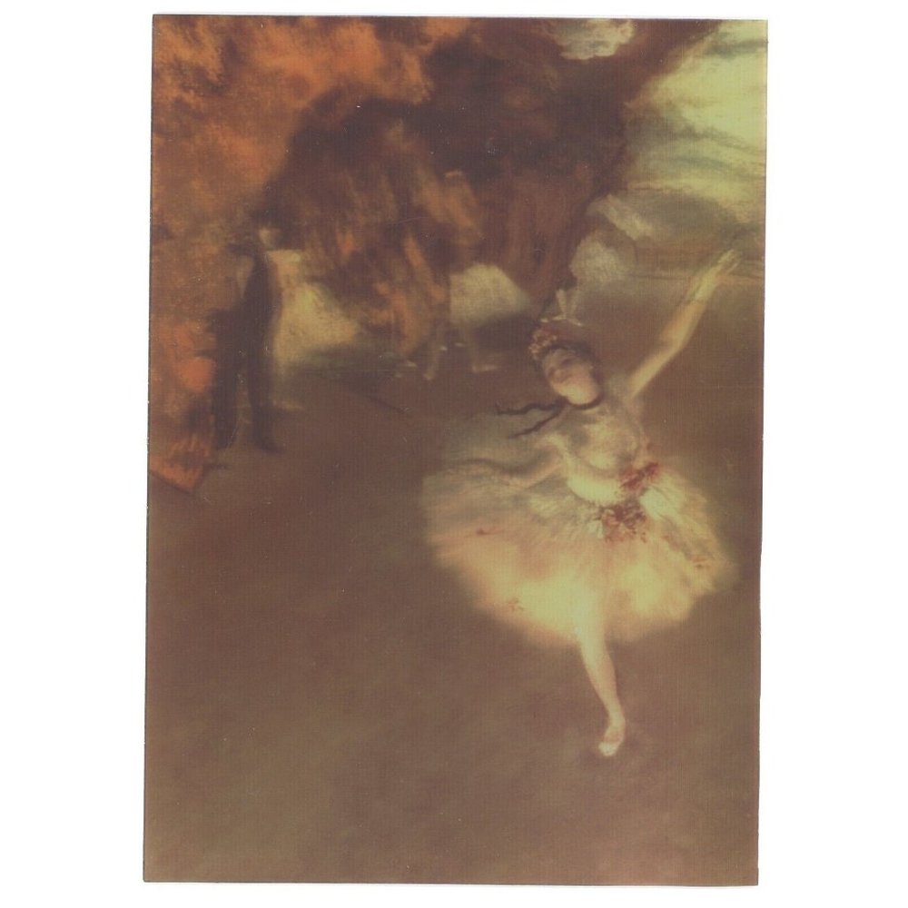 The Star or Dancer on the Stage Circa 1876-77 3-D Art Photo Reprint Edgar Degas